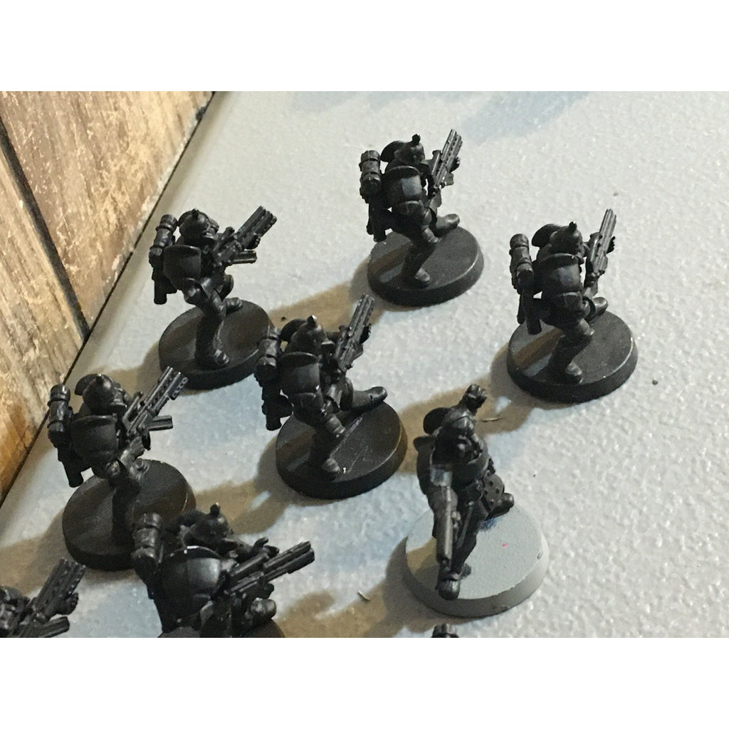 A30059 UNKNOWN TABLE TOP SCI-FI POWER ARMOR SOLDIERS 10 PK WAR GAMES