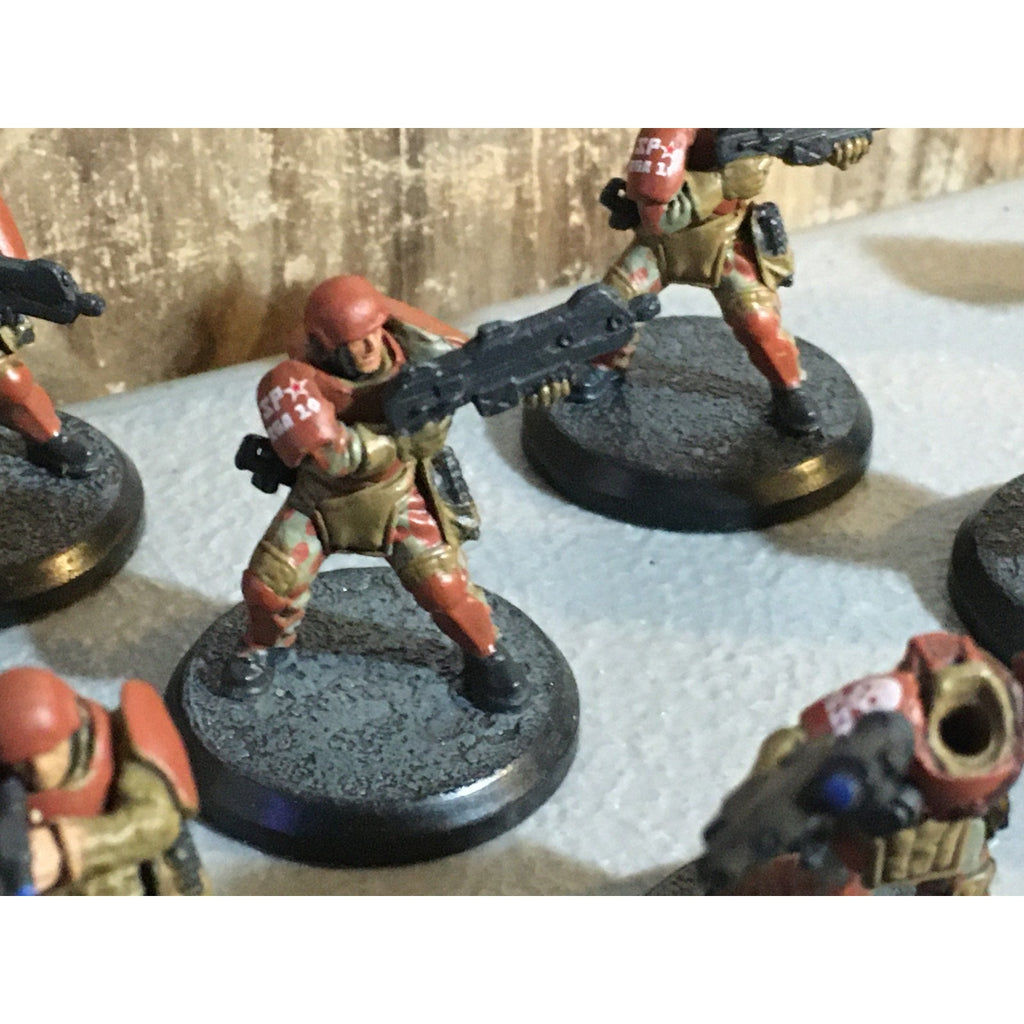 A32047 RACKHAM AT-43 RED BLOK MINI SPETSNATZ KOMMANDOS 8 PK W CARD MISS 1 HEAD