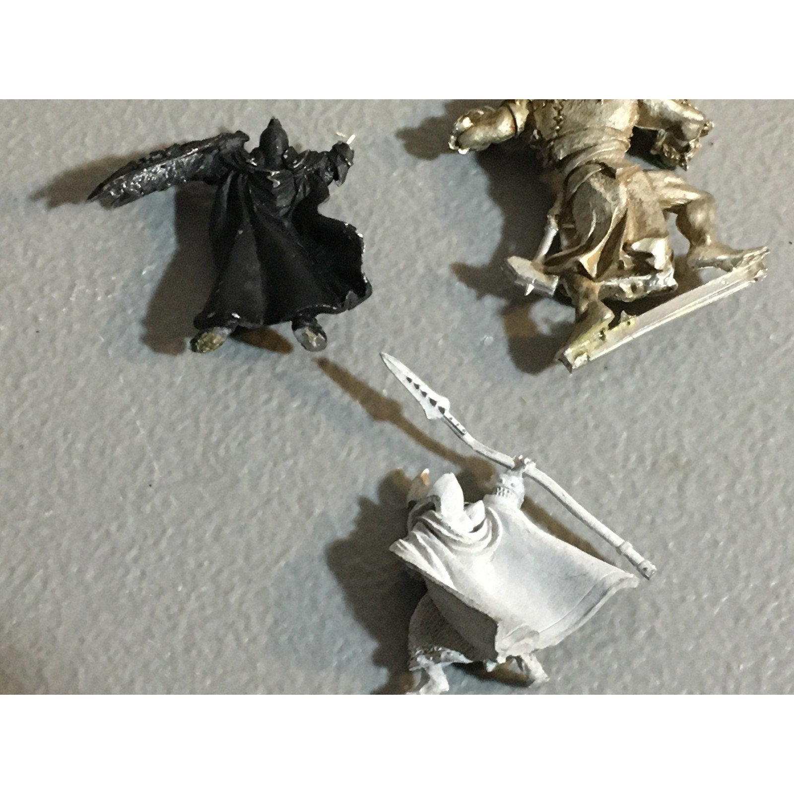 A32530 UNKNOWN METAL MINIATURES INCOMPLETE LOT WARRIOR ELF OGRE ORC DWARF