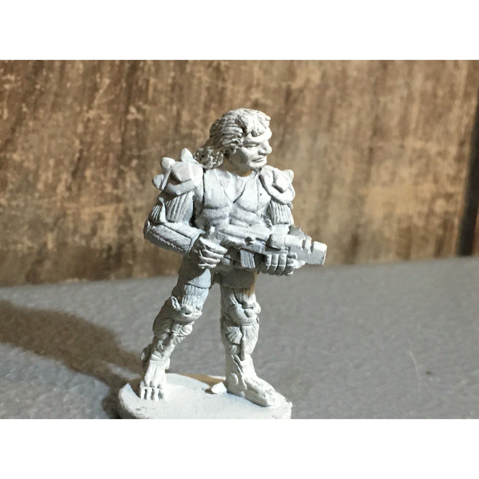 A32075 GRENADIER METAL MINIATURES UNKNOWN SCI-FI REBEL SOLDIER GUNNER 2 PK