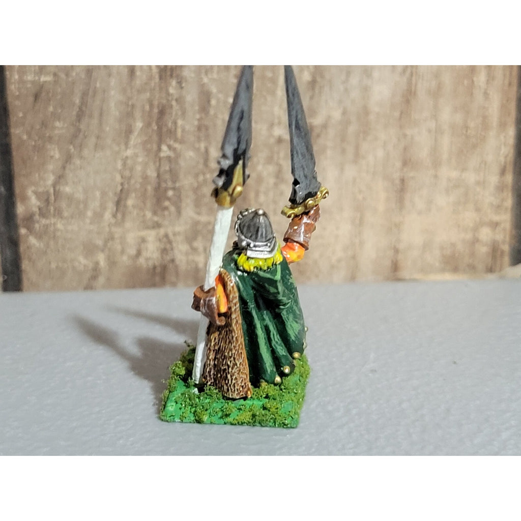 A18765 WARHAMMER FANTASY MARAUDER METAL WOOD ELVES WARRIOR CHAMPION SWORD SPEAR