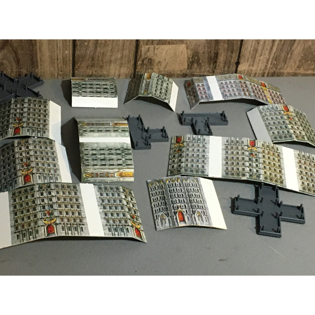 A31678 WARHAMMER EPIC 40K TERRAIN BUILDINGS PLASTIC & CARDSTOCK 4 PK