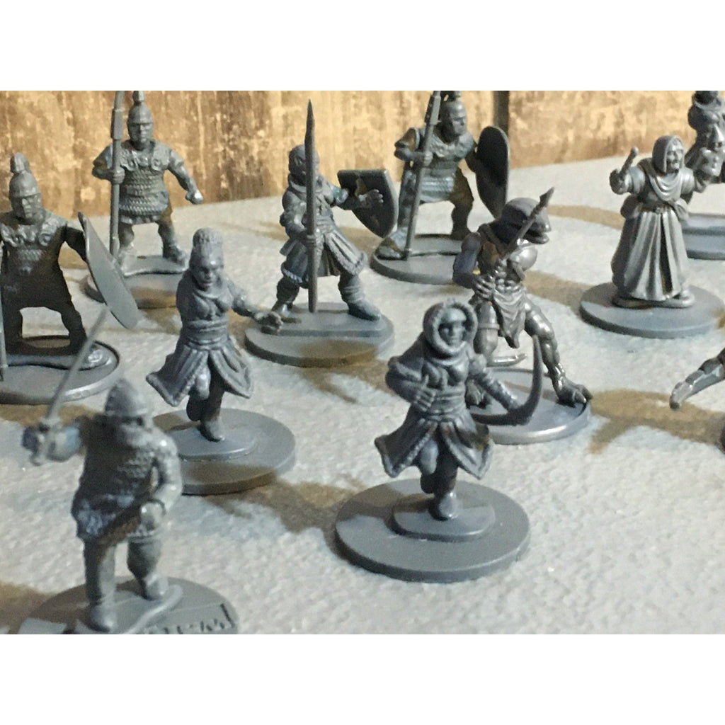 A30070 WARLORD GAMES UNKNOWN MIXED LOT SOLDIERS TOWNSFOLK LIZARDMEN INCOMPLETE