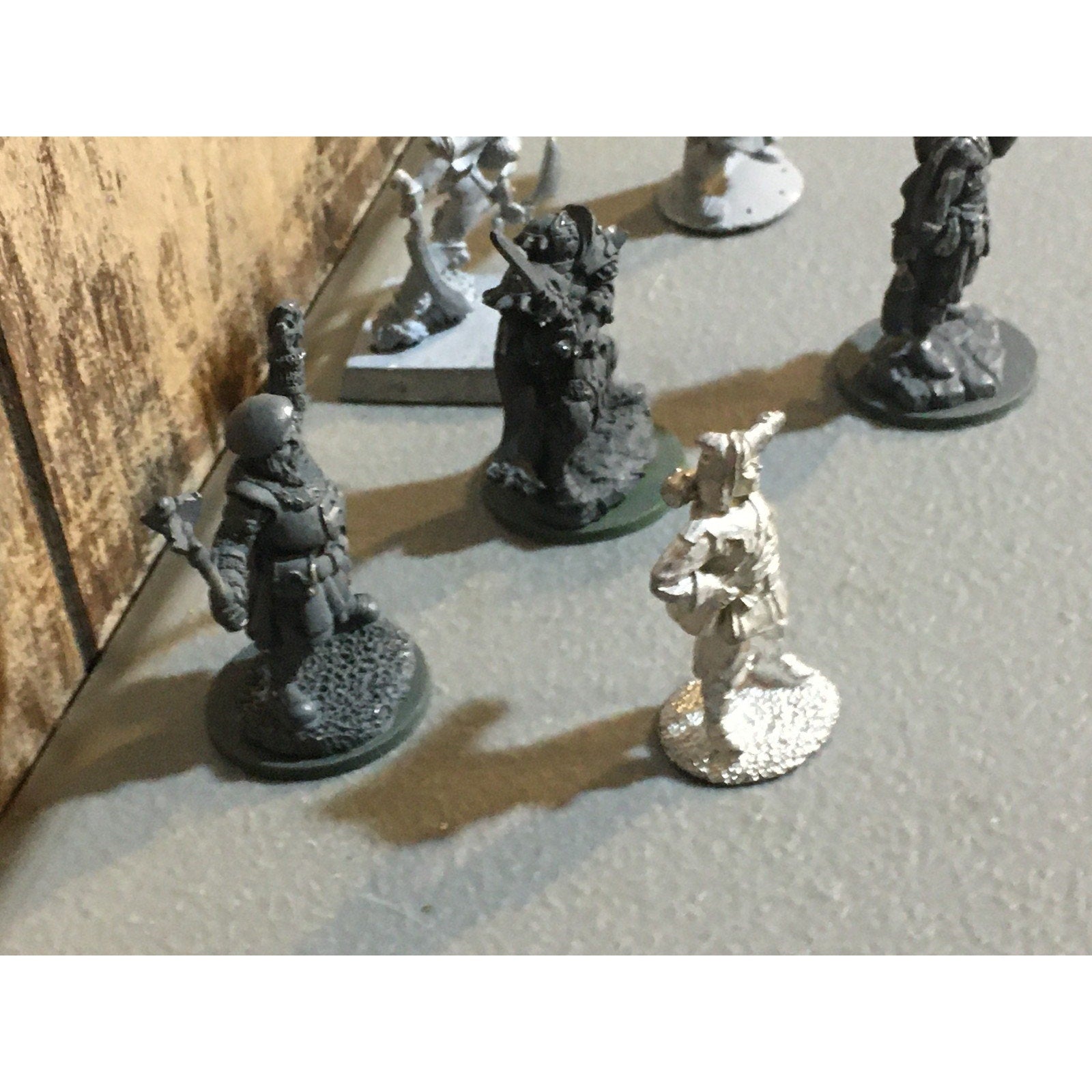 A34019 UNKNOWN METAL MINIATURES MIXED HUMANS SOLDIER WARRIOR