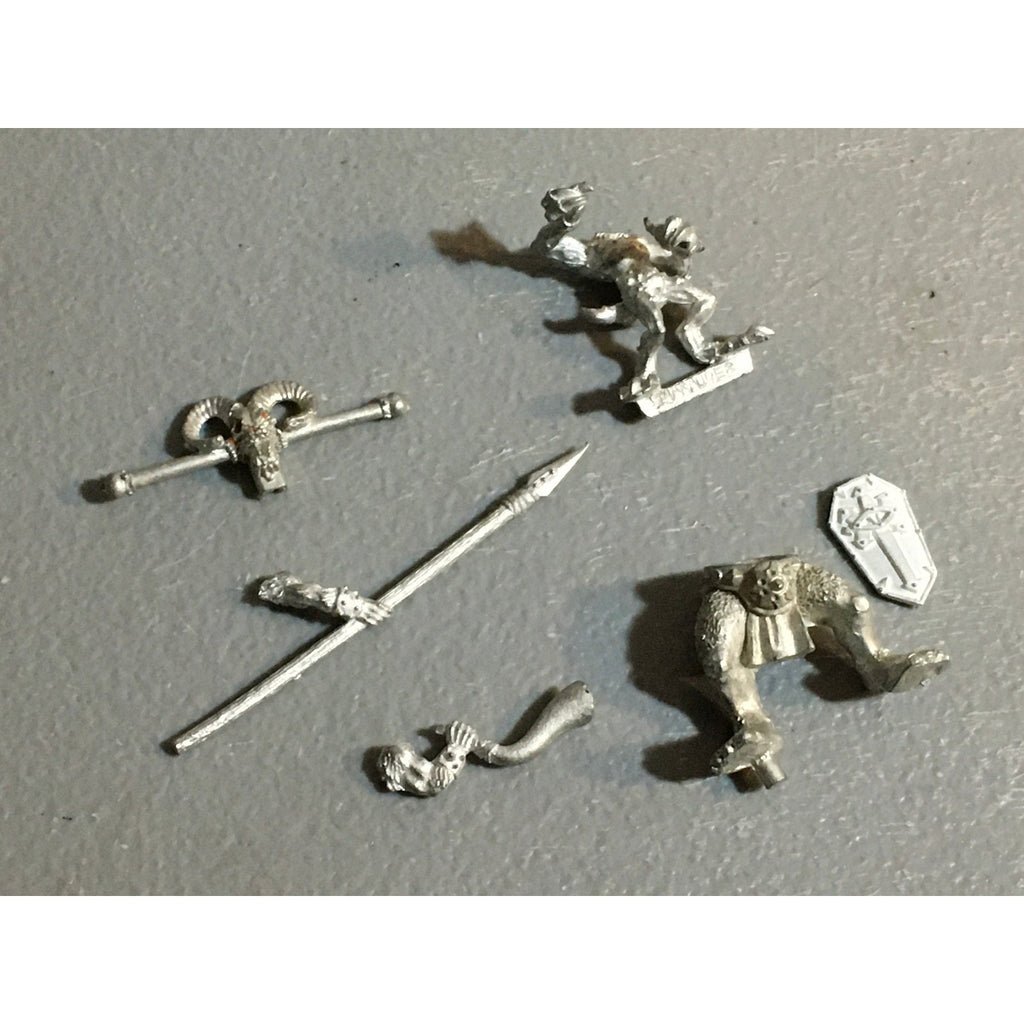A32486 WARHAMMER FANTASY METAL CHAOS BEASTMEN BITS & INC LOT GOR MINOTAUR GW