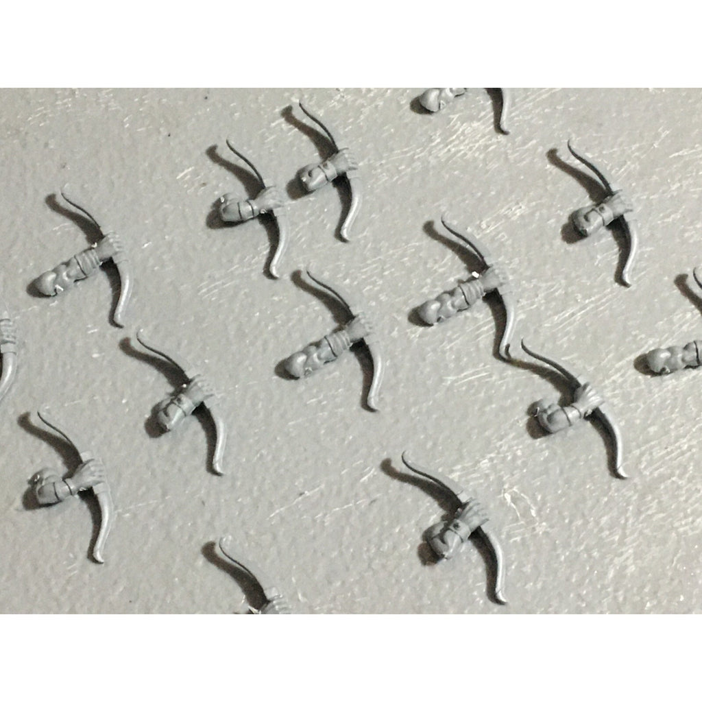 A22634 WARHAMMER FANTASY ORCS & GOBLINS BITS LOT GOBLIN ARCHER BOWS GW OLD WORLD