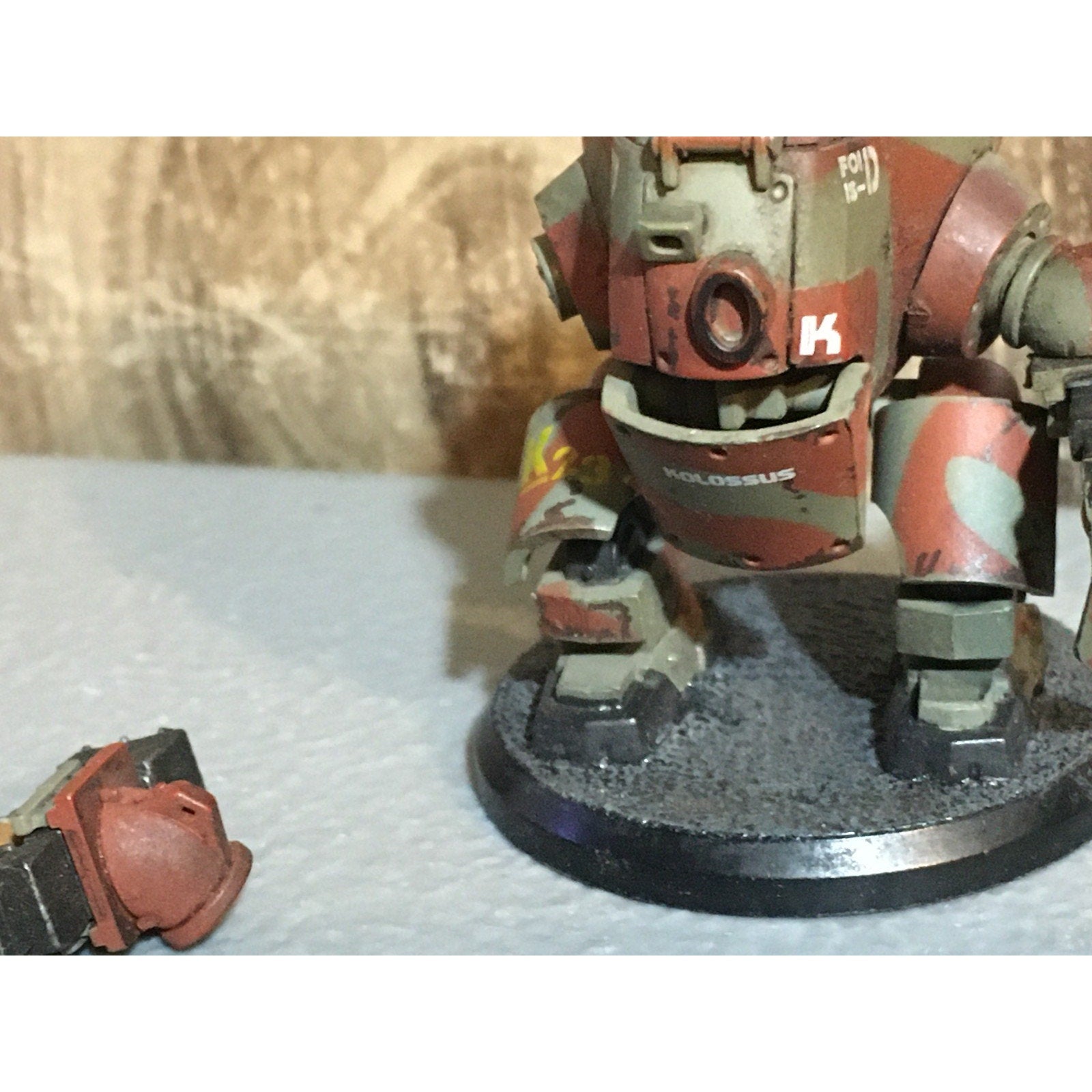 A32044 RACKHAM AT-43 RED BLOK MINI SPETSNATZ KOLOSSUS UNIT INCOMPLETE W CARD