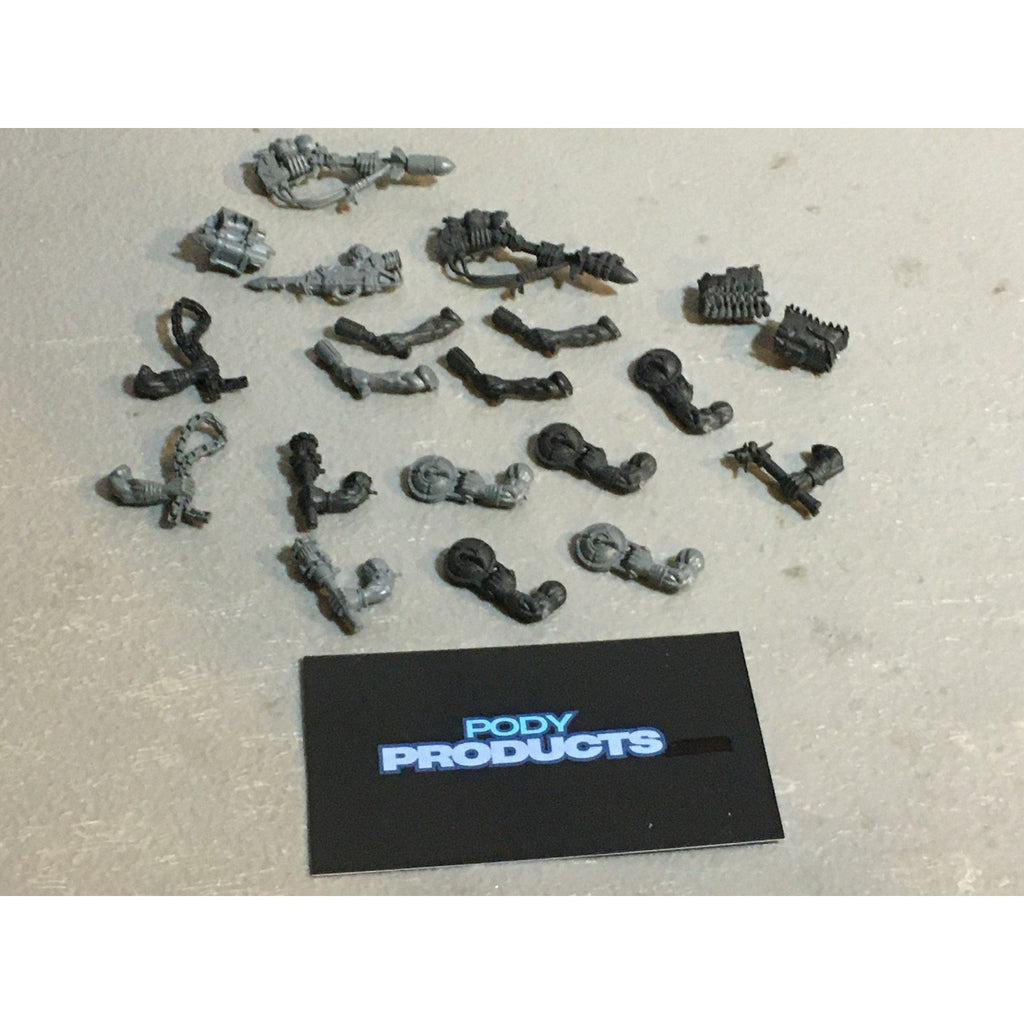 A33569 WARHAMMER 40K SPACE ORKS BITS LOT ARMS BACKPACK GRENADE GW GAMES WORKSHOP