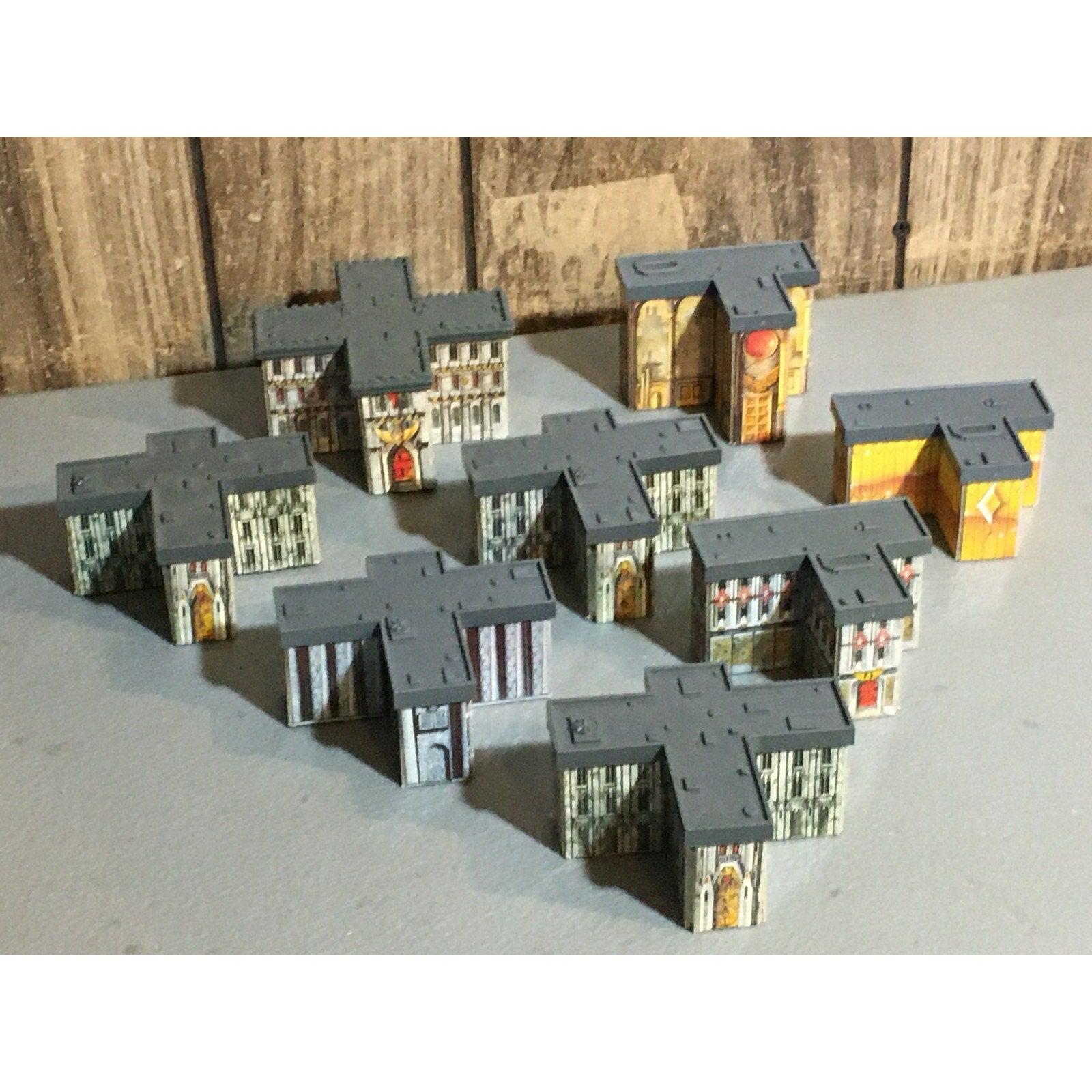 A31677 WARHAMMER EPIC 40K TERRAIN BUILDINGS PLASTIC & CARDSTOCK 8 PK