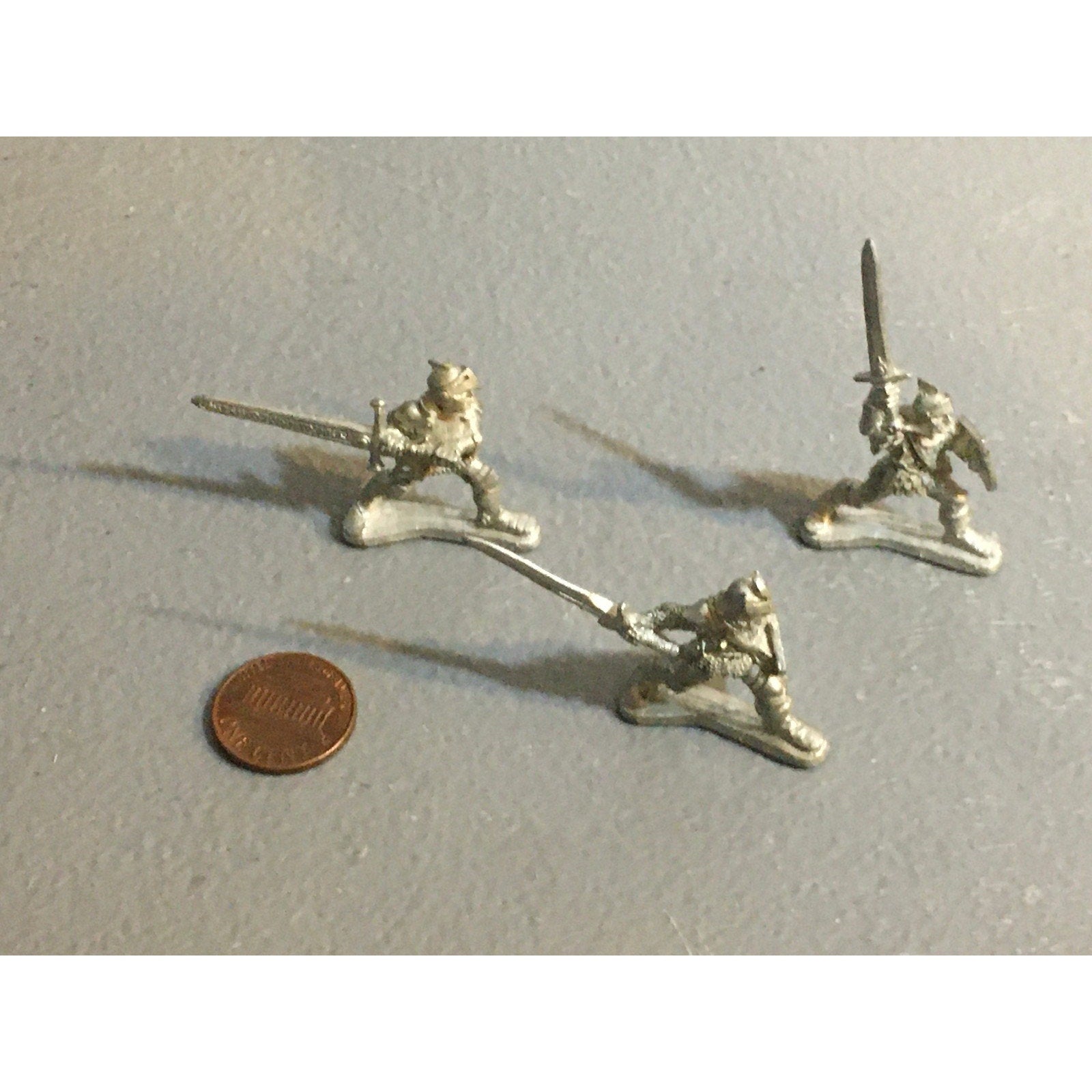 A32610 RAL PARTHA MINIATURES METAL 3 PK PALADIN KNIGHT FIGHTER D&D