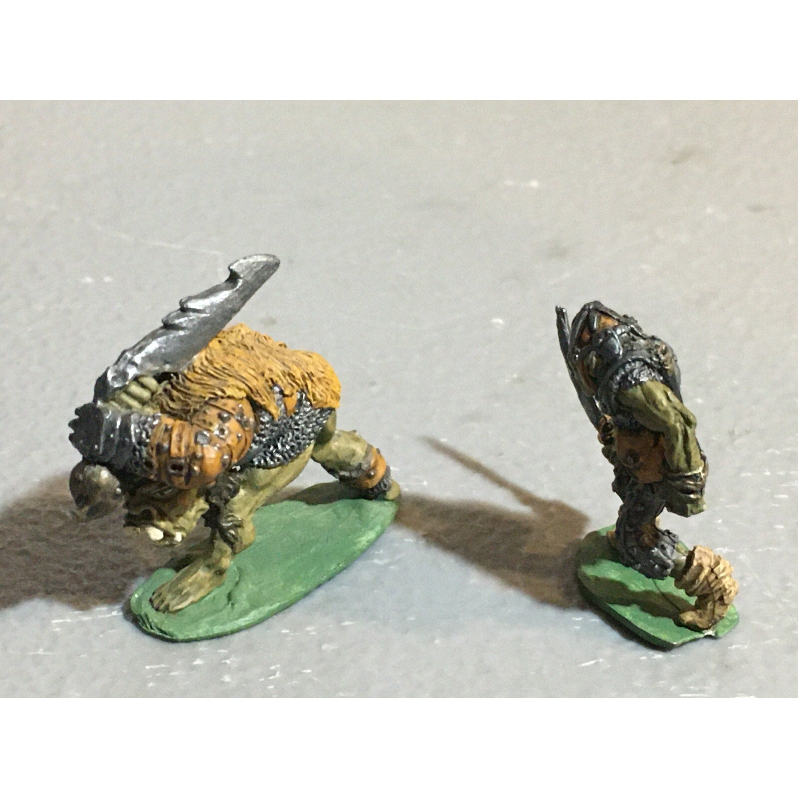 A10099 CITADEL PRE SLOTTA METAL RARE OOP ORC WARRIORS 2 PK WARHAMMER PAINTED
