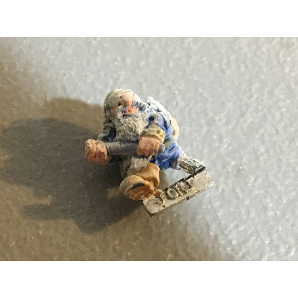 A30734 WARHAMMER FANTASY GW 1986 METAL DWARF JORJ RUDDLE BURMAS CHAMPION INCOMP