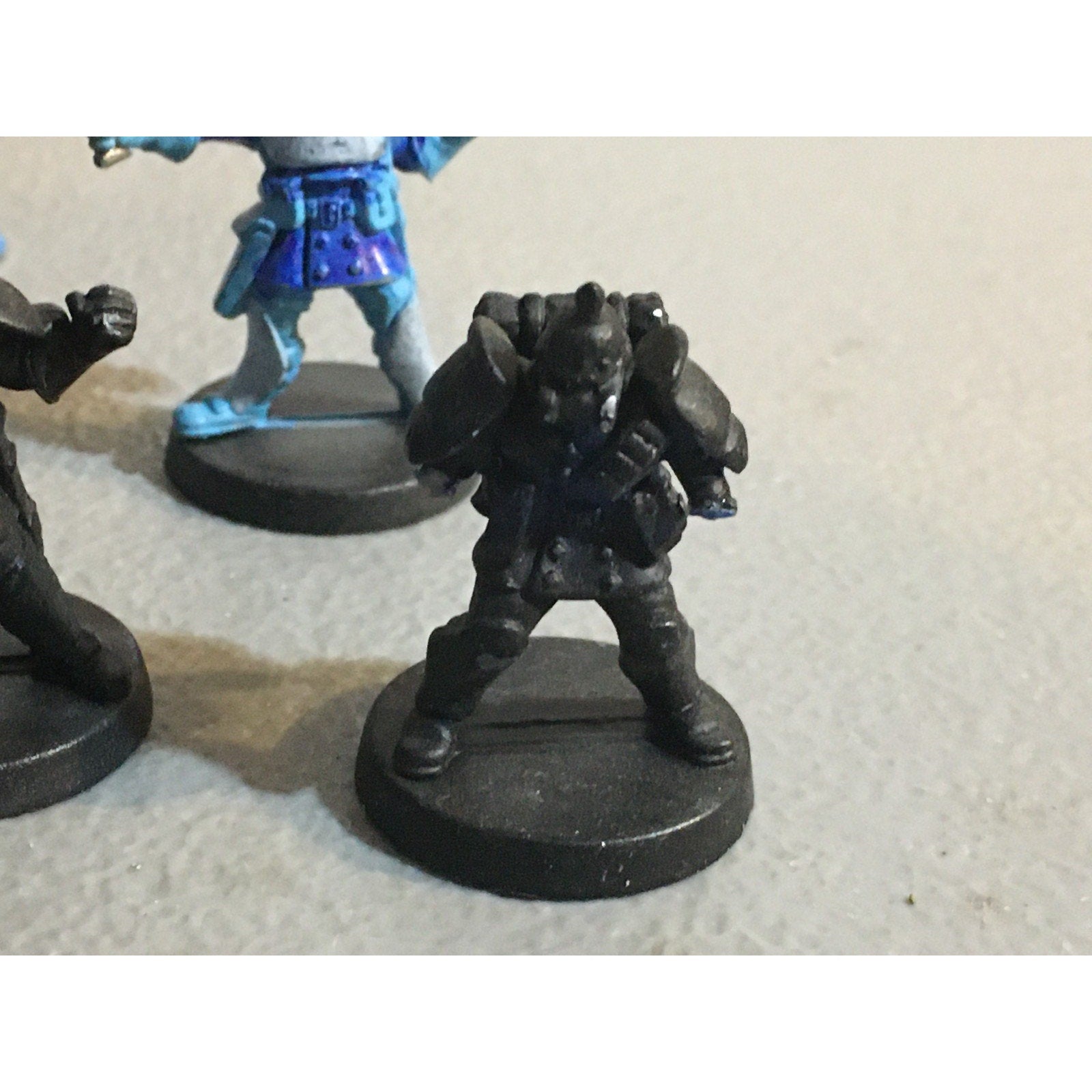 A32585 UNKNOWN PLASTIC MINIATURES BITS & INCOMPLETE LOT SPACE SOLDIER SCI-FI