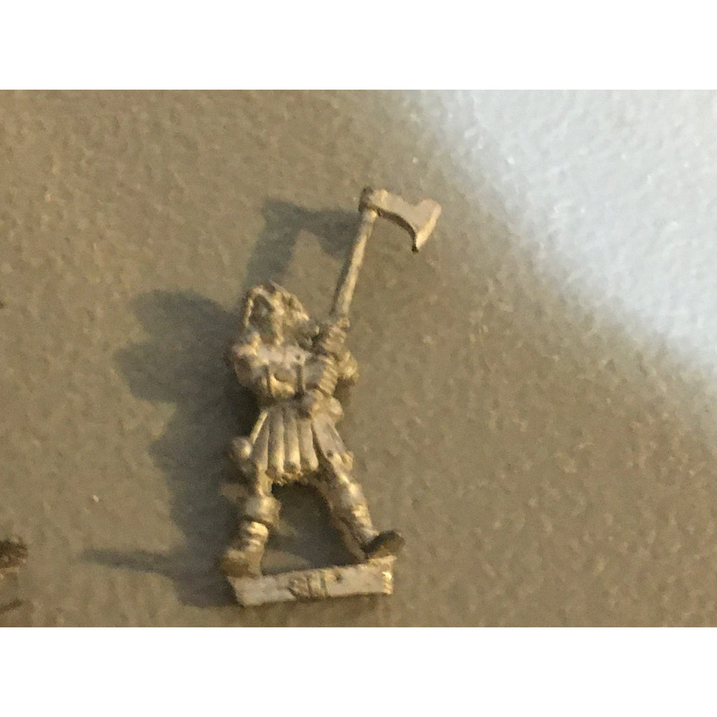 A33781 WARHAMMER CITADEL FANTASY WOOD ELVES METAL 1987 2 PK AXE SPEAR GW