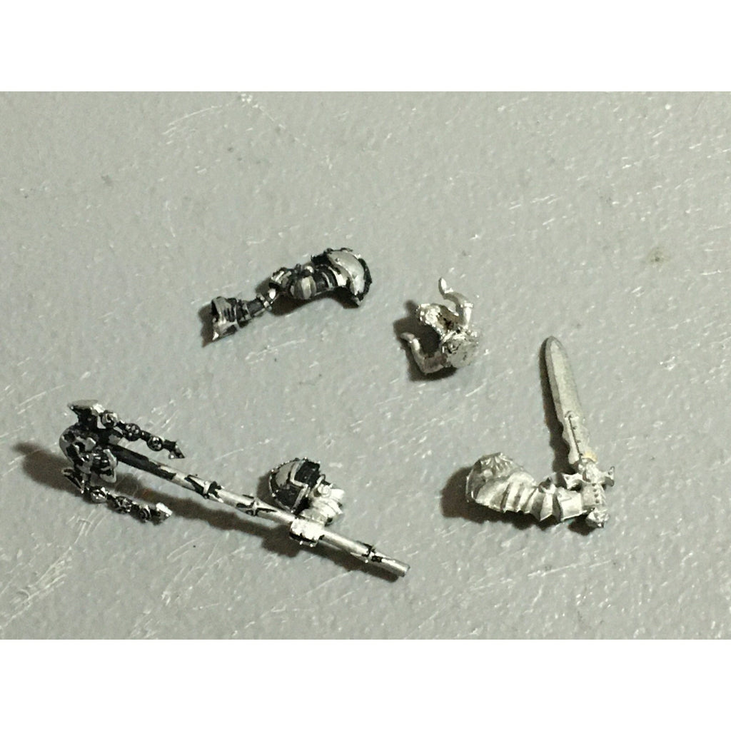 A22371 WARHAMMER FANTASY WARRIORS CHAOS MORTALS METAL BITS LOT REGIMENT COMMAND