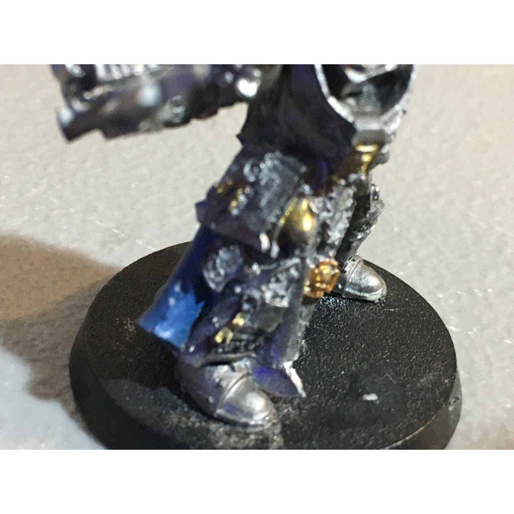 A29899 WARHAMMER 40K GREY KNIGHTS FINECAST KALDOR DRAIGO NO BANNER CUSTOM SWORD