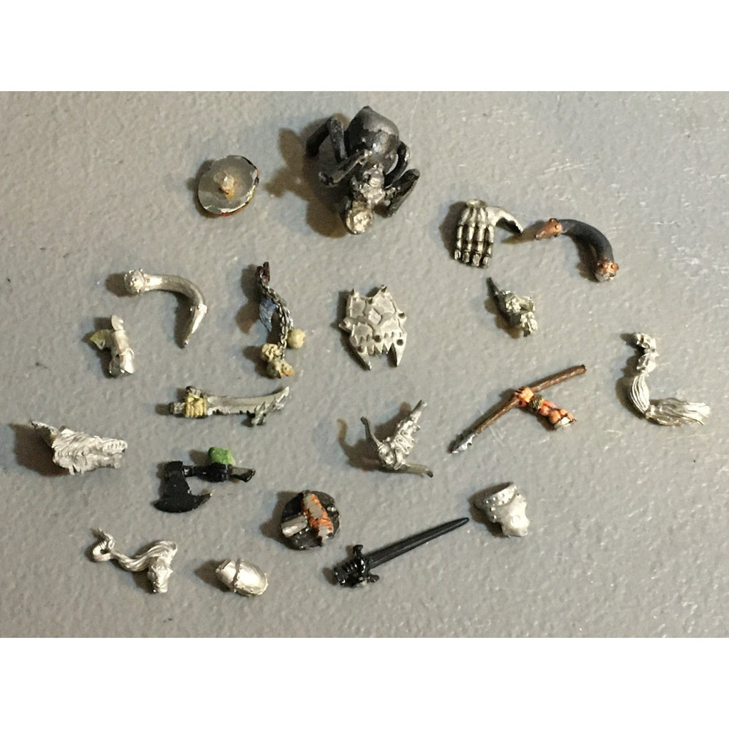 A32543 UNKNOWN MINIATURES ALL METAL BITS & INCOMPLETE LOT FANTASY