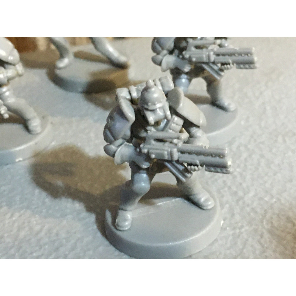 A30061 UNKNOWN TABLE TOP SCI-FI POWER ARMOR SOLDIERS 10 PK WAR GAMES