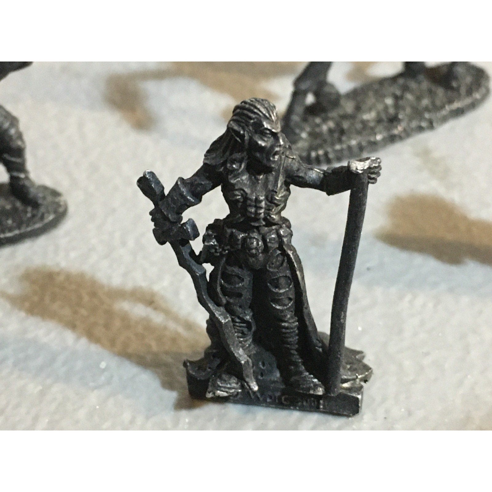 A34039 UNKNOWN METAL MINIATURES FANTASY MIXED LOT CREATURE DRAKE UNDEAD HORSE