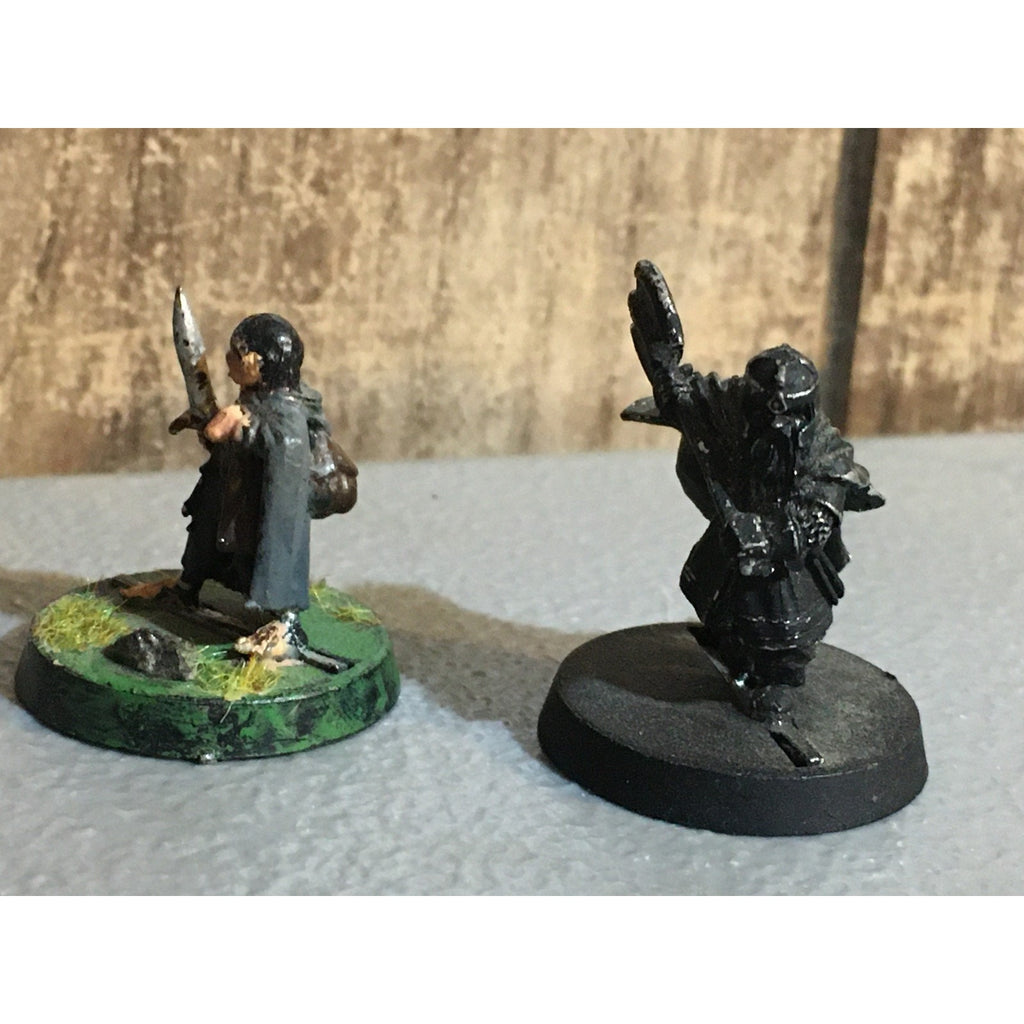 A30133 LOTR LORD OF THE RINGS GAMES WORKSHOP METAL HOBBIT FRODO & DWARF GIMLI GW