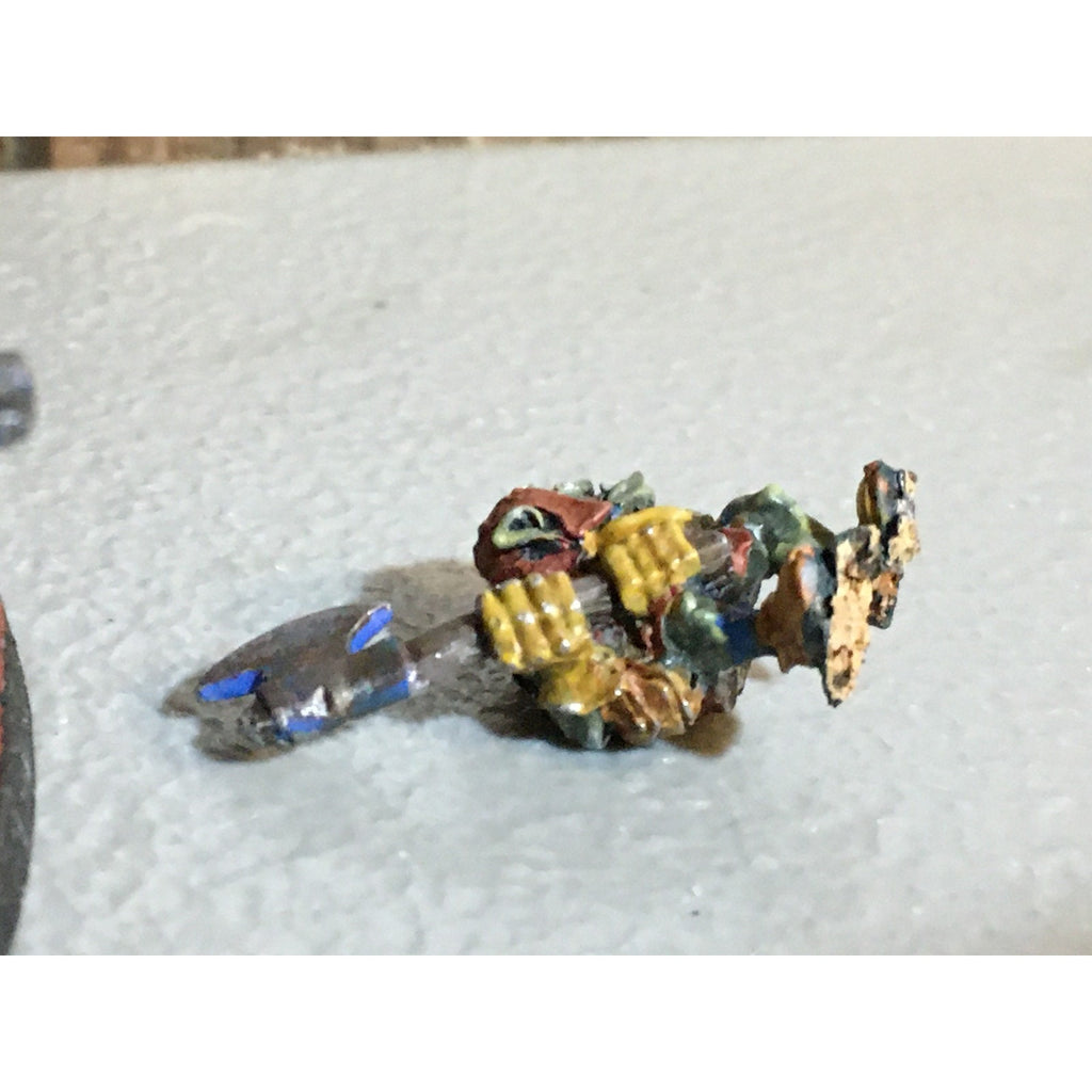 A32475 WARHAMMER FANTASY METAL ORCS GOBLINS SPEAR CHUKKA PAINT BASE
