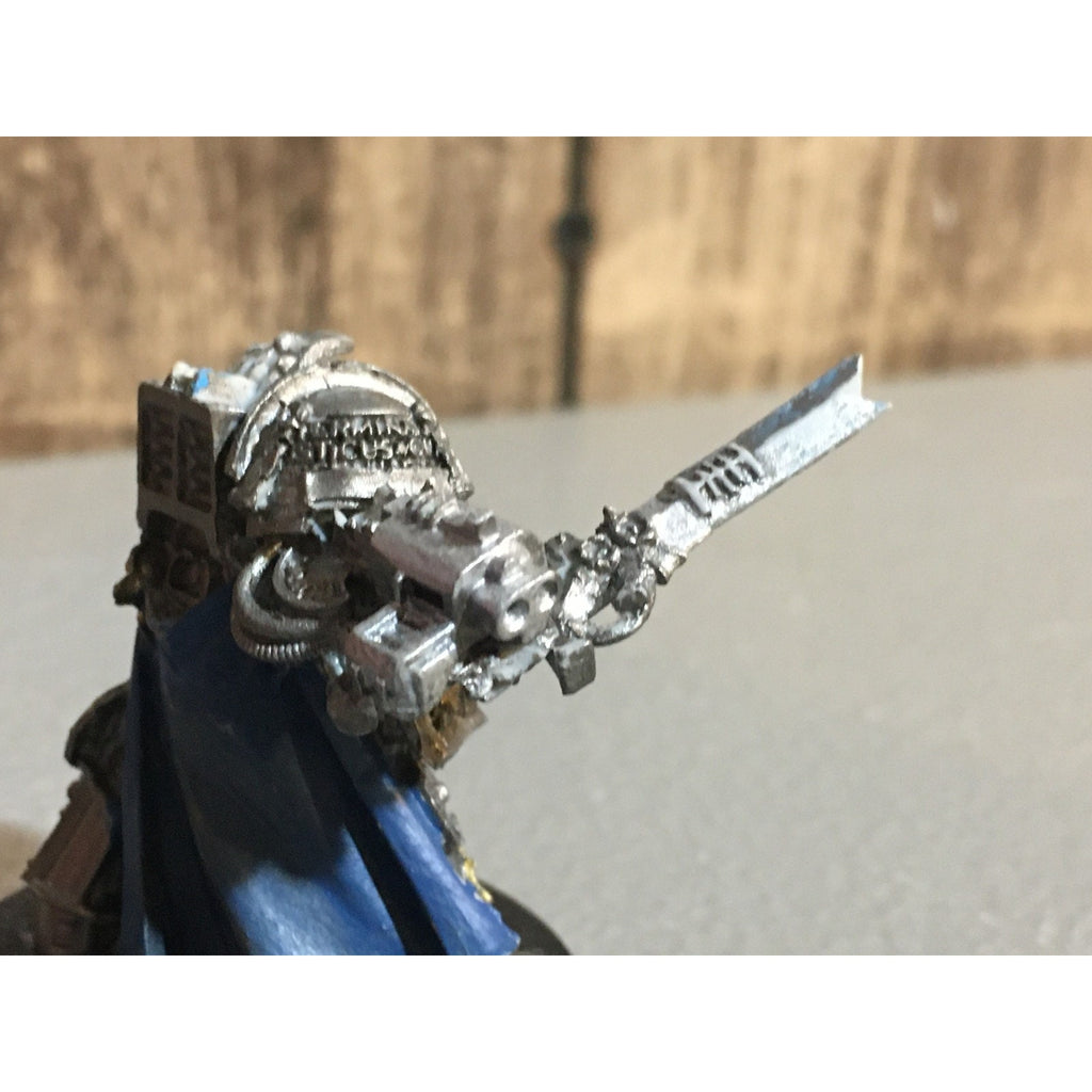 A29899 WARHAMMER 40K GREY KNIGHTS FINECAST KALDOR DRAIGO NO BANNER CUSTOM SWORD