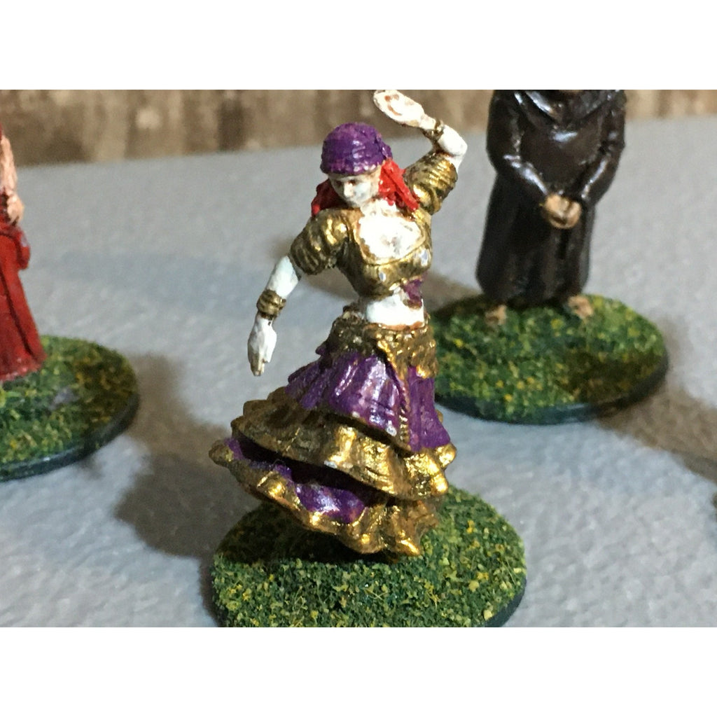A32501 WIZARDS WIZKIDS PAIZO D&D MINIATURES PLASTIC HUMAN 4 PK PAINT BASE