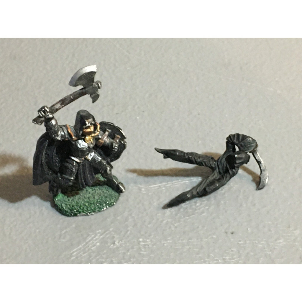 A10262 UNKNOWN METAL FANTASY MINIATURES TABLETOP WARGAMES GHOST RIDER + WARRIOR