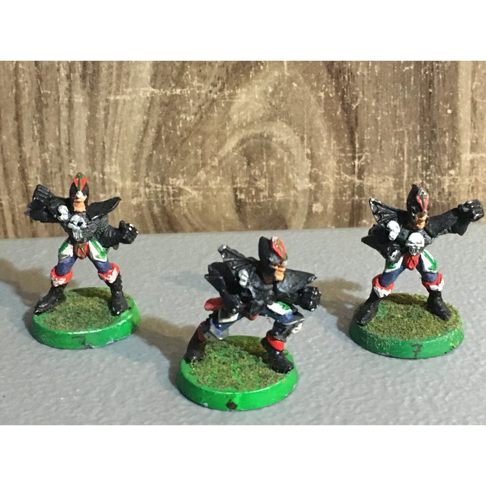 A30118 WARHAMMER BLOOD BOWL METAL DARK ELVES TEAM LINEMEN 3 PK PAINT BASE OOP GW