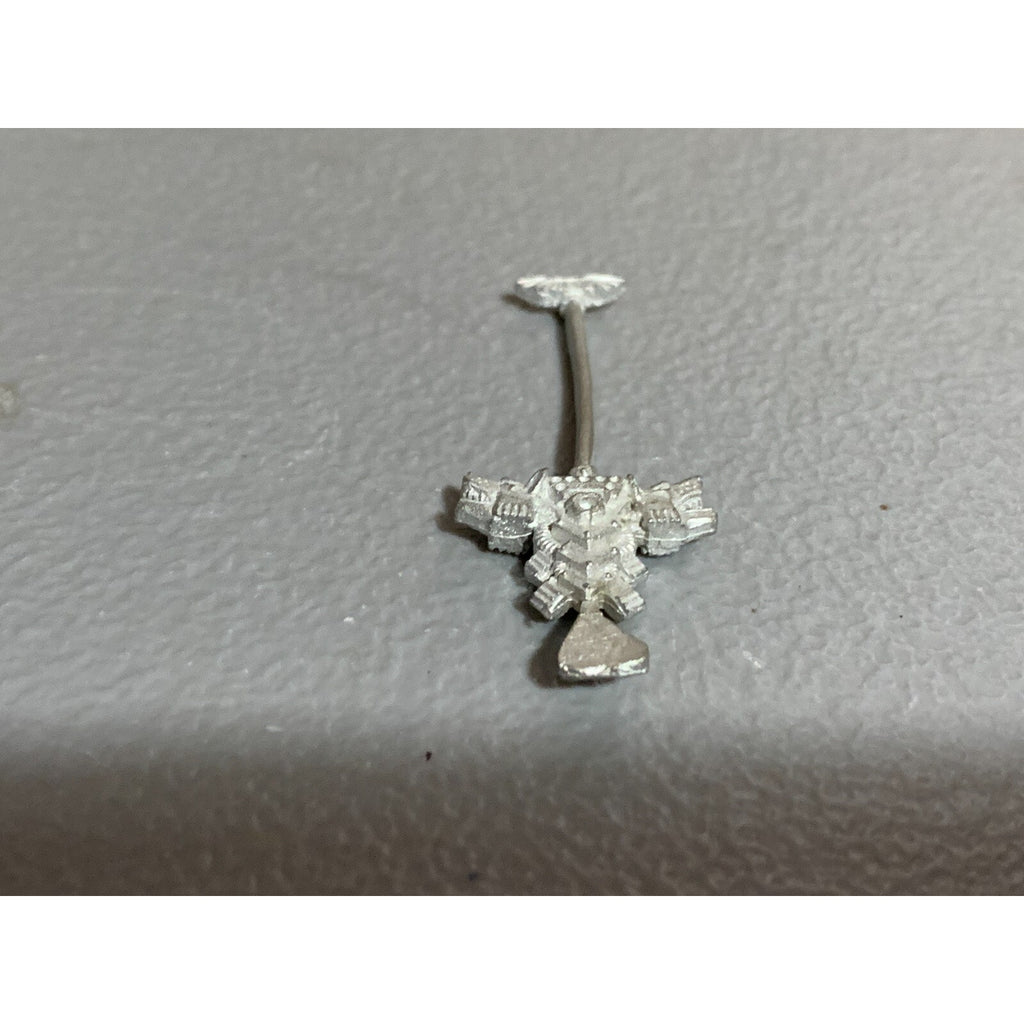 A17717 WARHAMMER 40K SPACE MARINES WOLVES METAL BANNER BACKPACK GW OOP