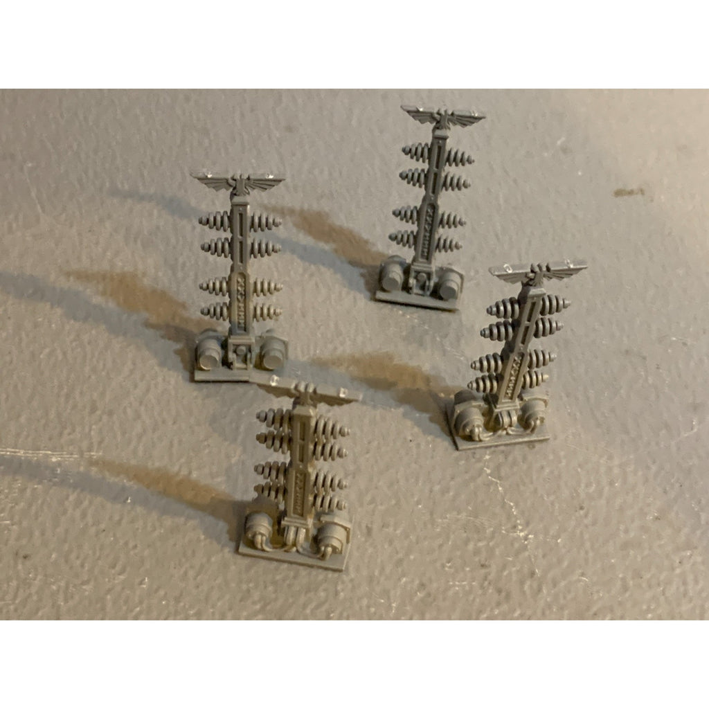 A27146 WARHAMMER 40K SPACE MARINES MACRAGGE FIELD GENERATOR PYLON 4 PACK BITS