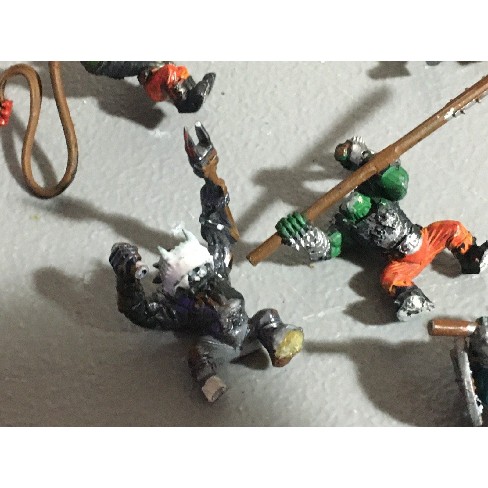 A22142 WARHAMMER FANTASY ORCS & GOBLINS BOAR CHARIOT CREW LOT SOME INCOMPLETE GW