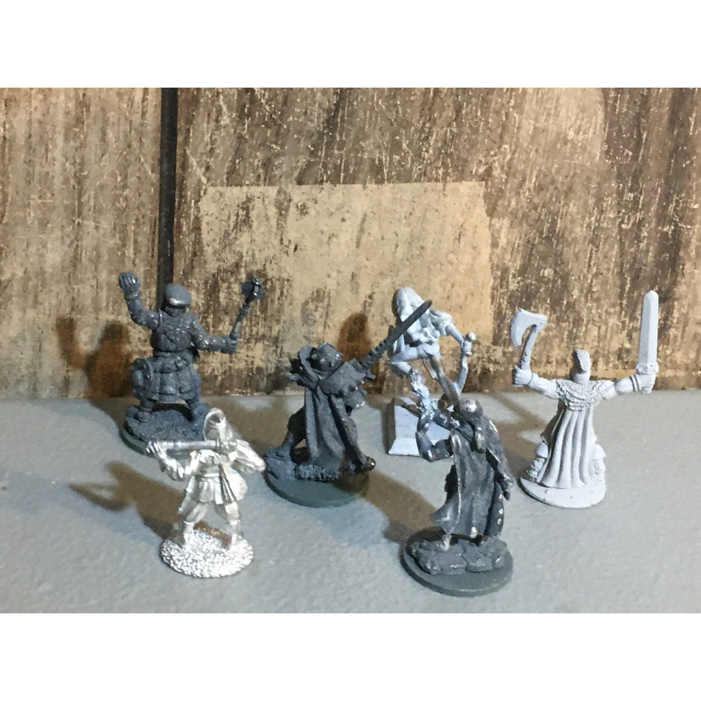 A34019 UNKNOWN METAL MINIATURES MIXED HUMANS SOLDIER WARRIOR