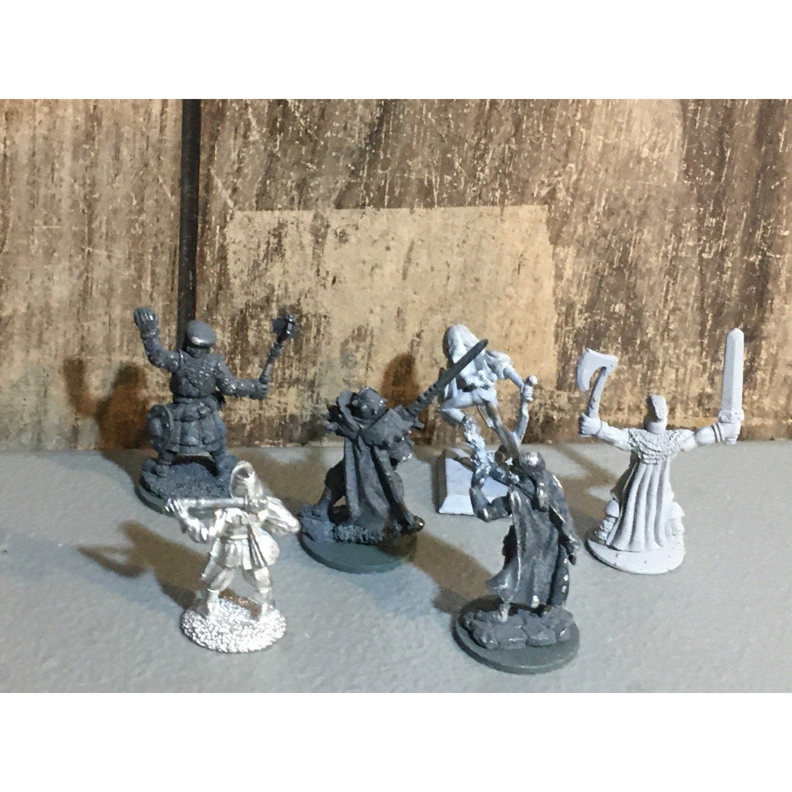 A34019 UNKNOWN METAL MINIATURES MIXED HUMANS SOLDIER WARRIOR