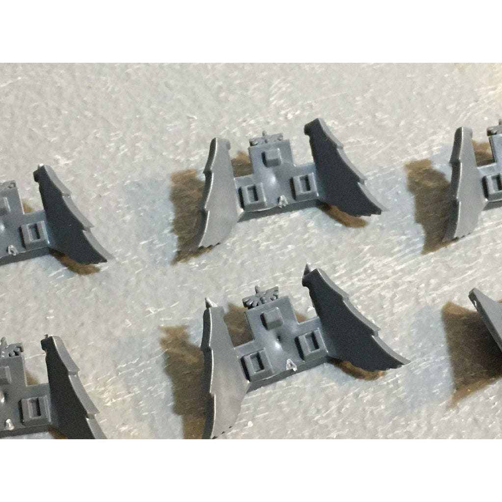 A29407 WARHAMMER 40K SPACE MARINES DARK ANGELS BITS LOT BIKE FRONT PLATES + LEGS