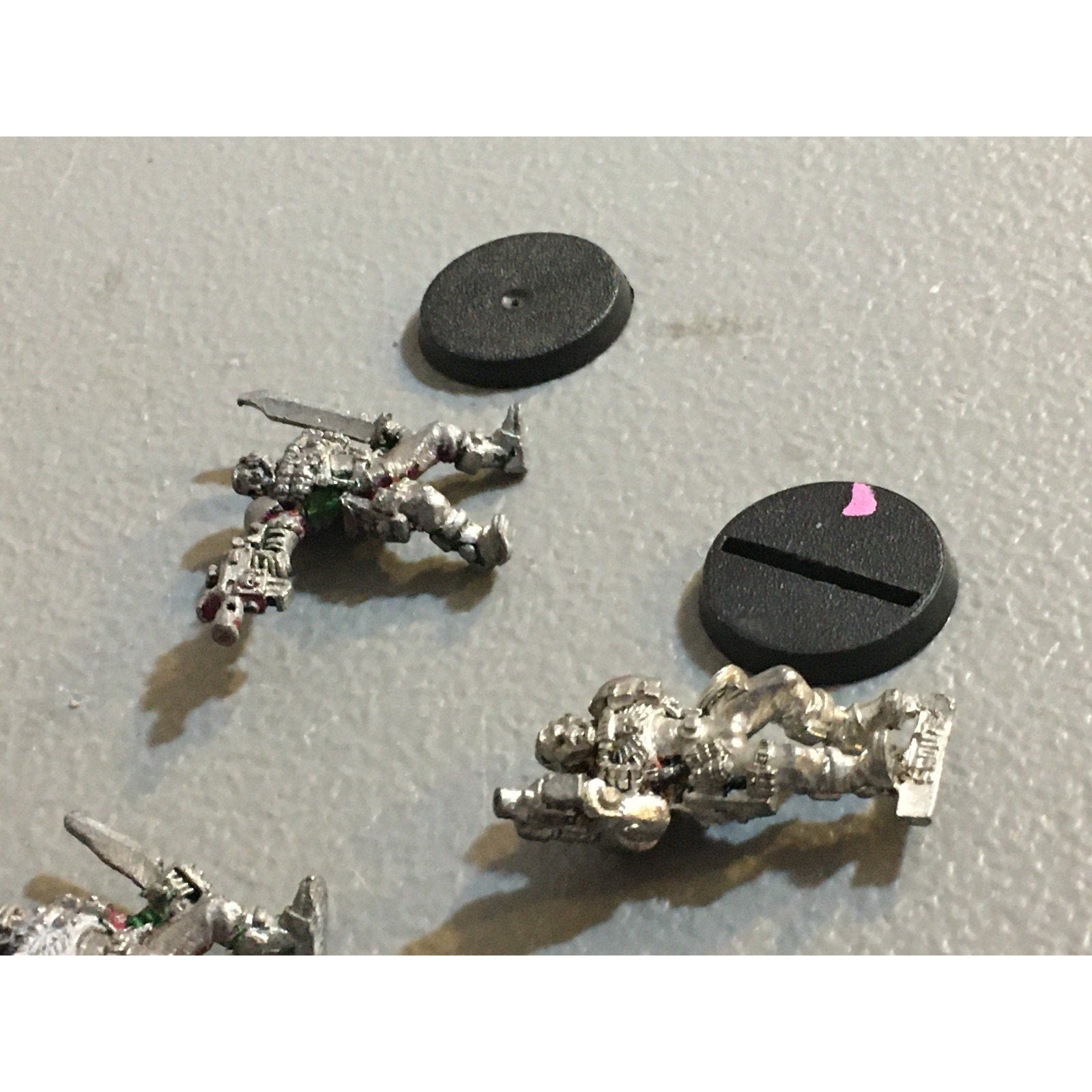 A33826 WARHAMMER 40K SPACE MARINES METAL SCOUT 4 PK 1 ARM CLIPPED GW