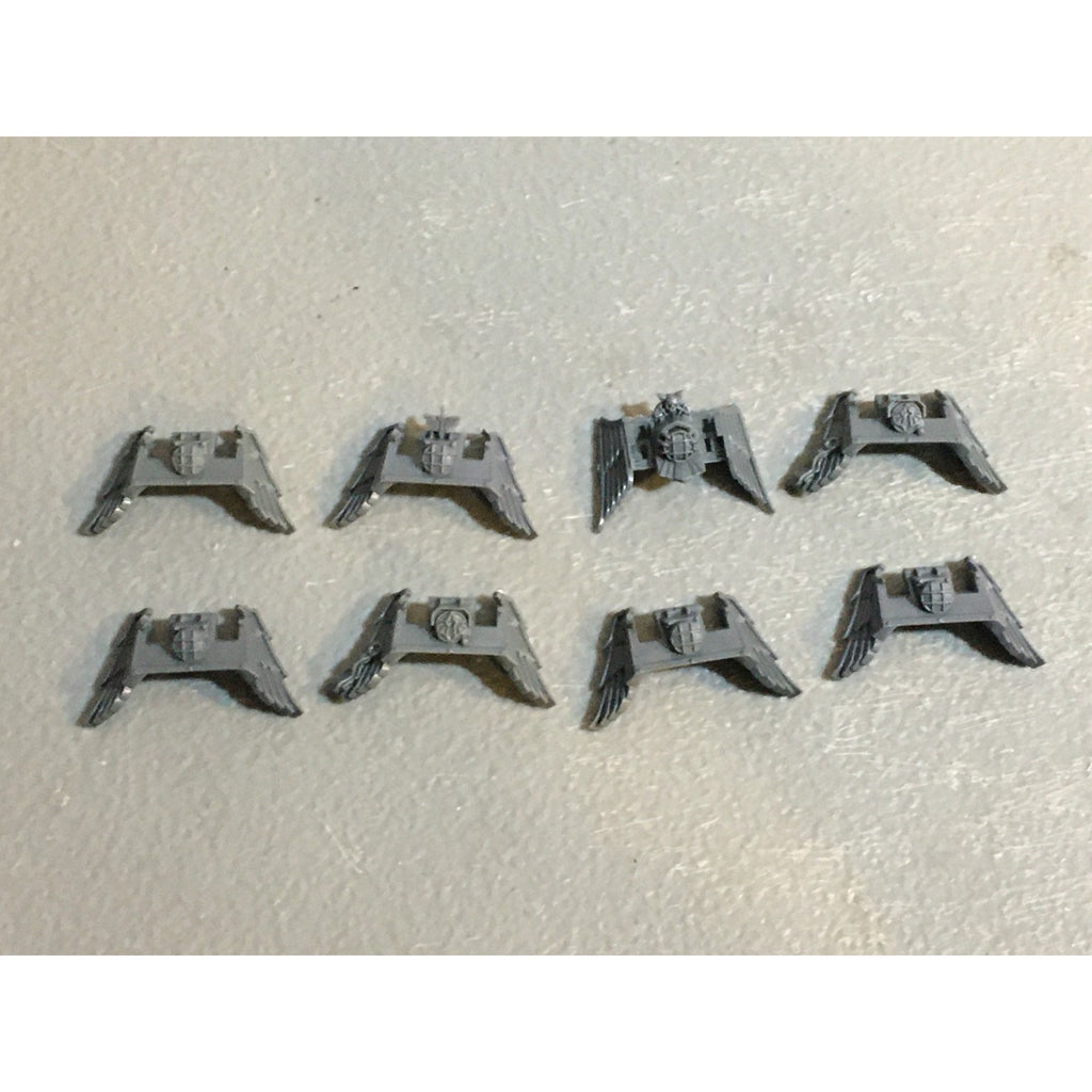 A29406 WARHAMMER 40K SPACE MARINES DARK ANGELS BITS LOT BIKE FRONT PLATES GW