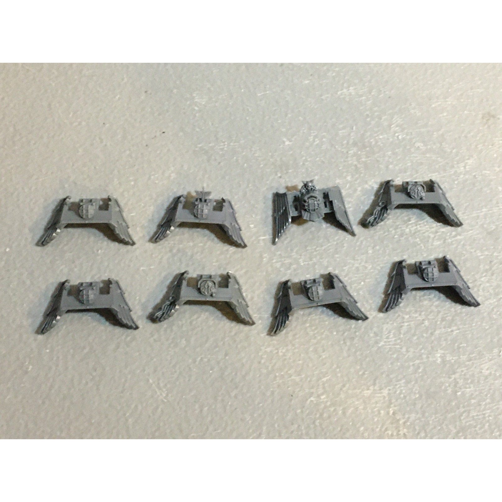 A29406 WARHAMMER 40K SPACE MARINES DARK ANGELS BITS LOT BIKE FRONT PLATES GW