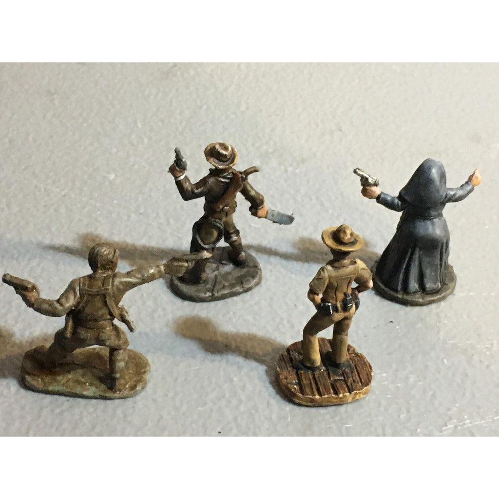 A32549 REAPER MINIATURES PLASTIC 4 PK HUMAN COWBOY NUN TROOPER