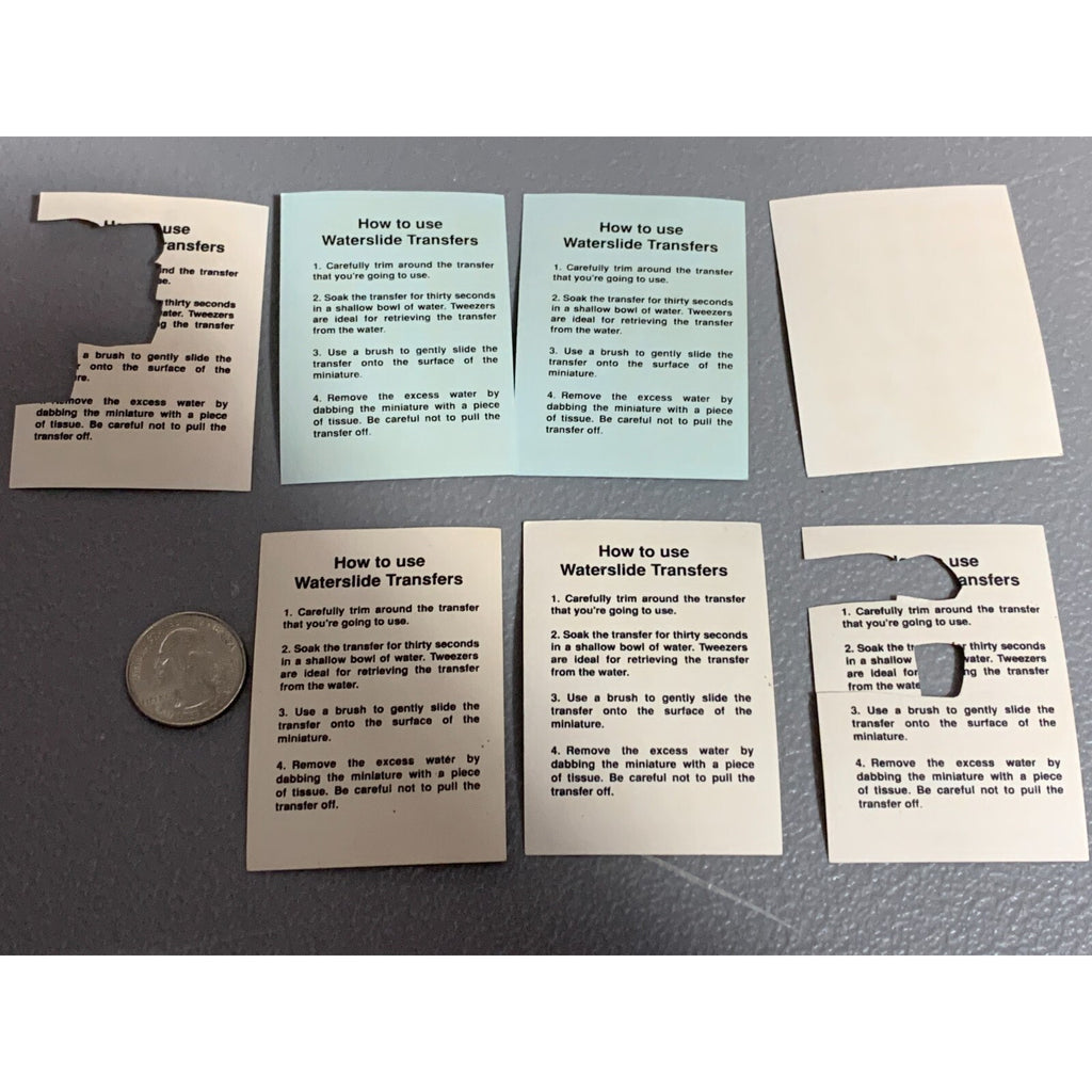 BAGB TRANSFERS SPACE MARINES WOLVES OLD INCOMPLETE / DAMAGED WARHAMMER 40K