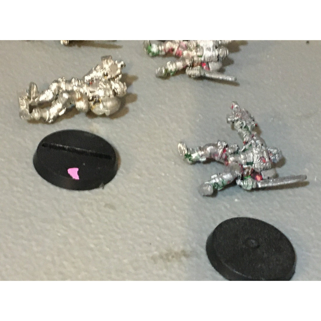 A33826 WARHAMMER 40K SPACE MARINES METAL SCOUT 4 PK 1 ARM CLIPPED GW