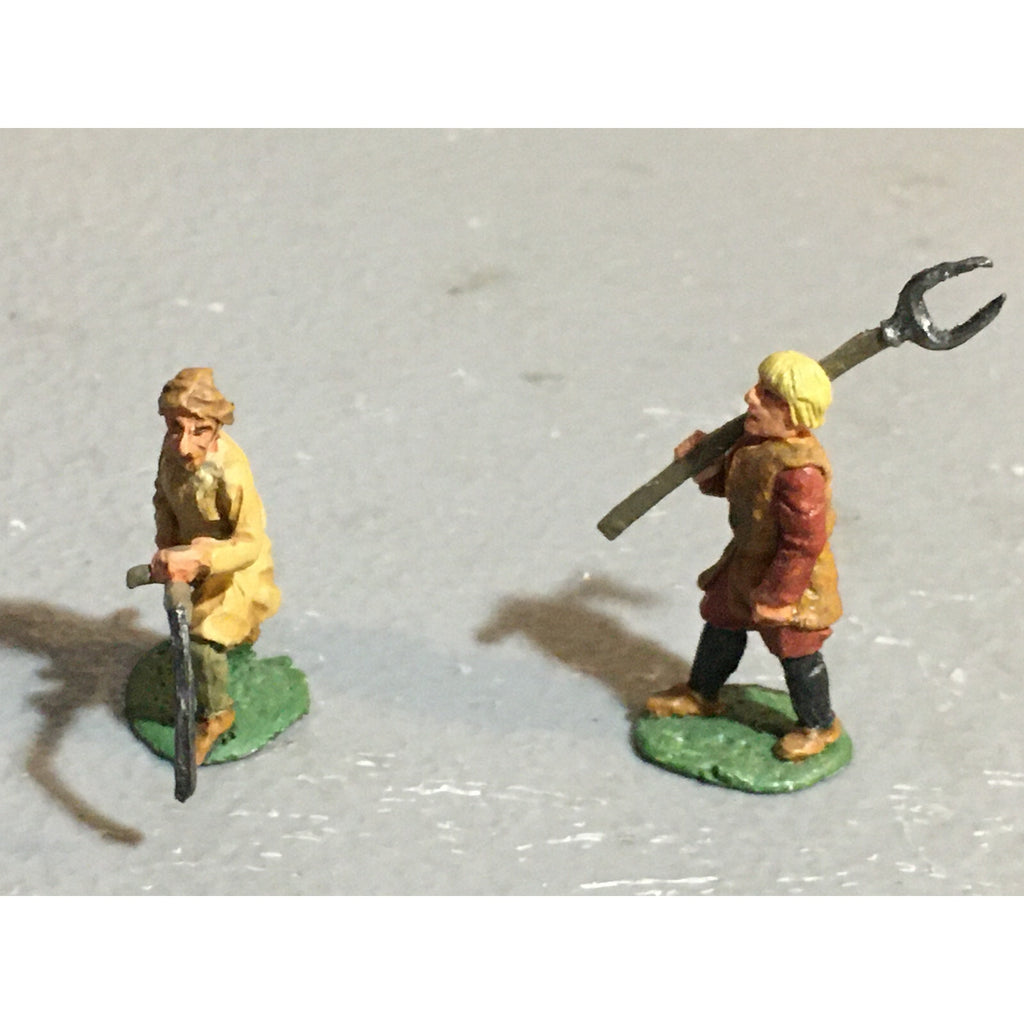 A10120 CITADEL PRE SLOTTA METAL RARE OOP HUMAN FARMERS PEASANTS 2 PK PAINTED