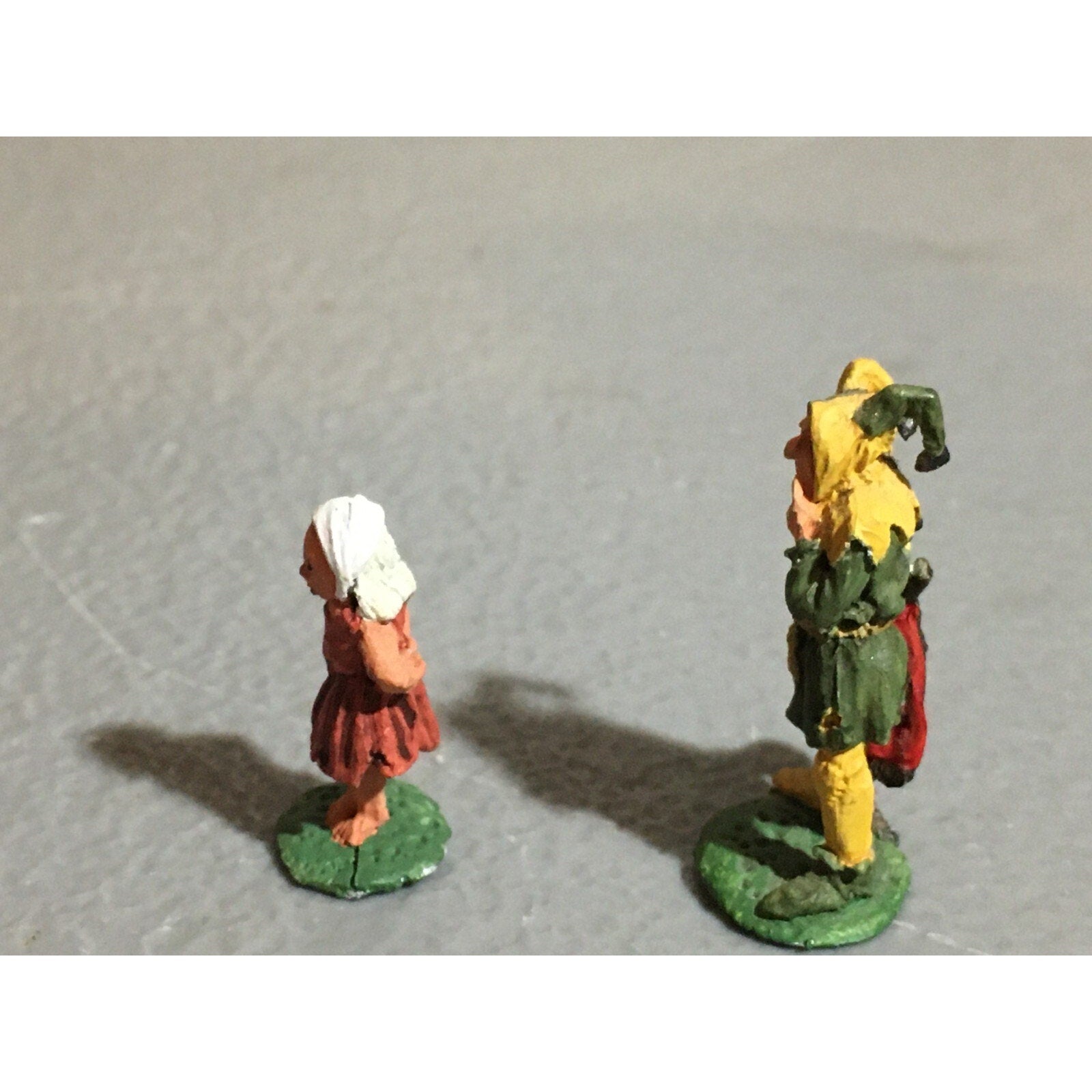 A9850 CITADEL PRE SLOTTA METAL RARE OOP PAINTED HUMAN JESTER & CHILD
