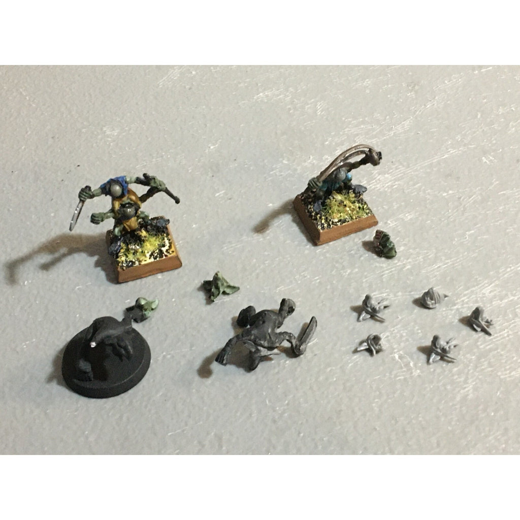A23404 WARHAMMER FANTASY OGRE KINGDOMS LOT GNOBLARS + EXTRA HEADS GW