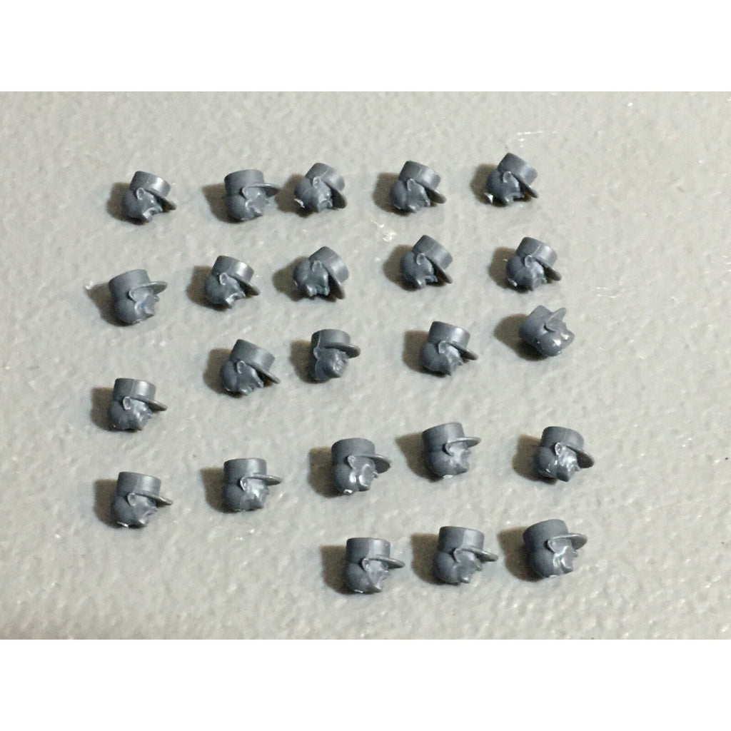 A23031 WARGAMES ATLANTIC HEADS GROGNARD KEPI 23 CT 28MM MINIATURES BITS LOT