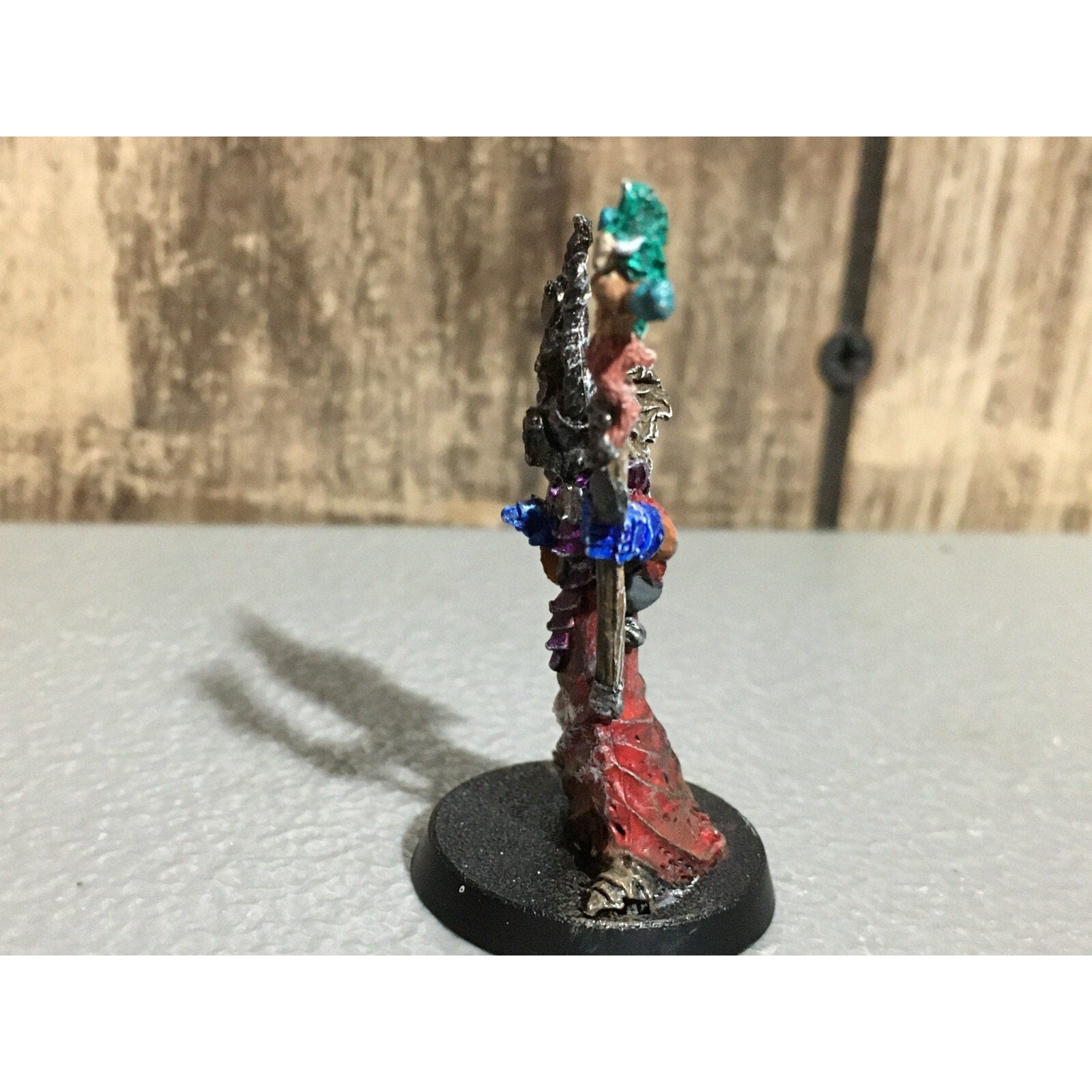 A19734 WARHAMMER FANTASY CHAOS MORTALS SORCERER CH5 SLAGROTH VILE STAFF METAL