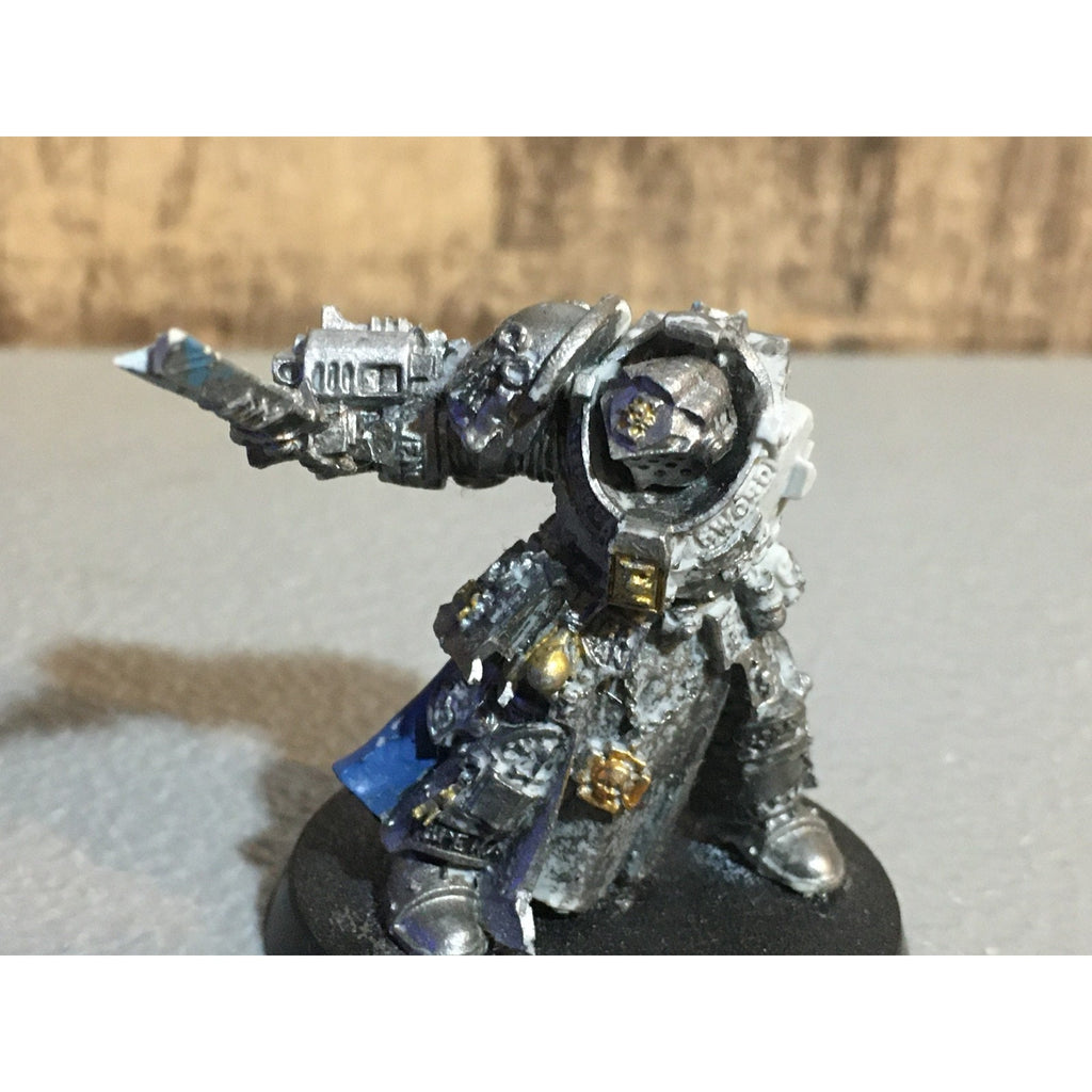 A29899 WARHAMMER 40K GREY KNIGHTS FINECAST KALDOR DRAIGO NO BANNER CUSTOM SWORD