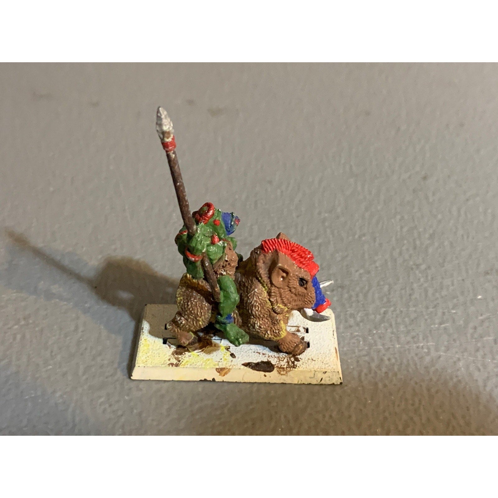 A31239 WARHAMMER FANTASY AOS METAL ORCS & GOBLINS SAVAGE BOAR RIDER INCOMPLETE