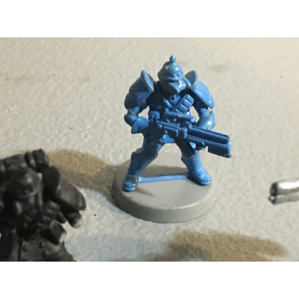 A32585 UNKNOWN PLASTIC MINIATURES BITS & INCOMPLETE LOT SPACE SOLDIER SCI-FI