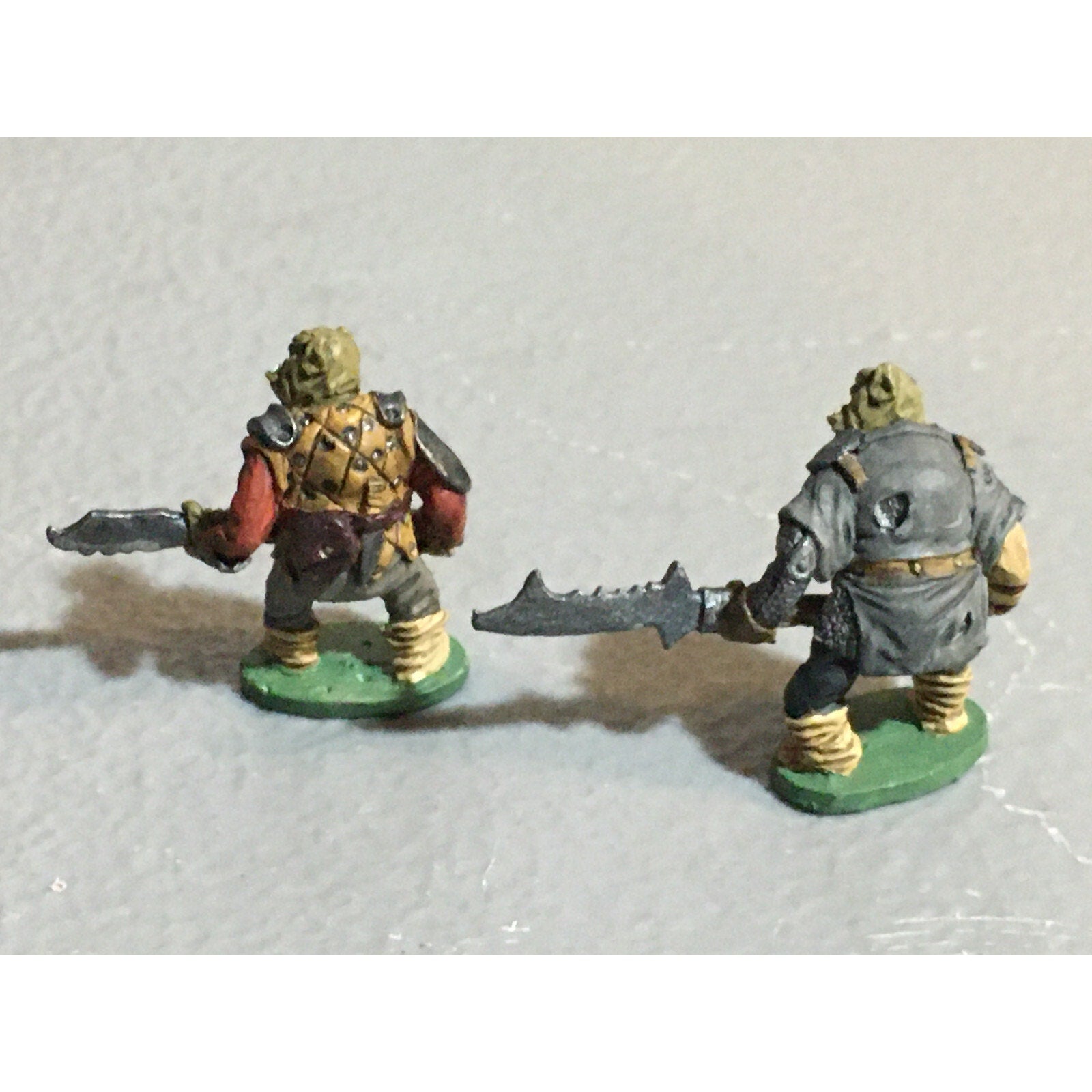 A10091 CITADEL PRE SLOTTA METAL RARE OOP ORC WARRIORS 2 PK WARHAMMER PAINTED